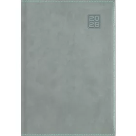   Naptár, tervező, B5, heti, DAYLINER "Square", szürkéskék