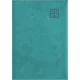 Naptár, tervező, B5, heti, DAYLINER "Square", türkiz