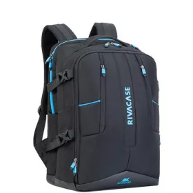  Notebook hátizsák, gaming eszközökhöz, 17,3", RIVACASE "Borneo 7860", fekete