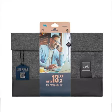 Notebook tok, 13,3", MacBook Pro/MacBook Air, RIVACASE "Lantau 8802", szürke-fekete