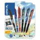 Rollertoll készlet, 0,35 mm, nyomógombos, PILOT "Frixion Ball"/"Frixion Ball Plus", 3különböző szín+One Piece matrica