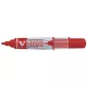 Táblamarker, 2,2-5,2 mm, vágott, PILOT "V-Board Master", piros