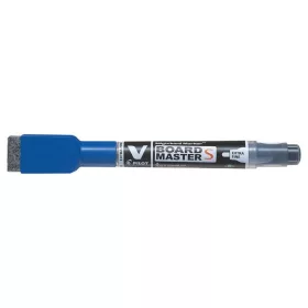   Táblamarker, törlőkupakkal, 1,3 mm, EF, kúpos, PILOT "V-Board Master S", kék