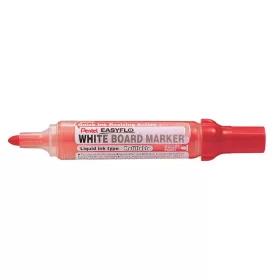   Táblamarker, 6 mm, kúpos hegy, PENTEL "Easyflo", piros