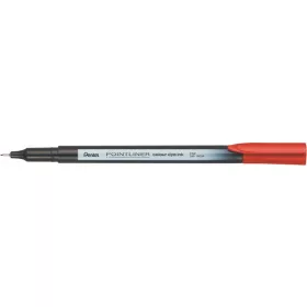 Tűfilc, 0,4 mm, PENTEL "Pointliner", piros