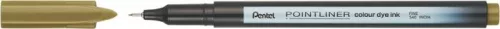 Tűfilc, 0,4 mm, PENTEL "Pointliner", aranybarna