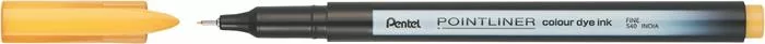 Tűfilc, 0,4 mm, PENTEL "Pointliner", okkersárga