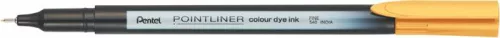 Tűfilc, 0,4 mm, PENTEL "Pointliner", okkersárga