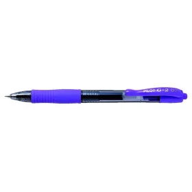   Zseléstoll, 0,32 mm, nyomógombos, PILOT "G-2", lila