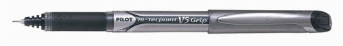 Rollertoll, 0,3 mm, tűhegyű, kupakos, PILOT "Hi-Tecpoint V5 Grip", fekete