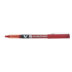   Rollertoll, 0,3 mm, tűhegyű, kupakos, PILOT "Hi-Tecpoint V5", piros