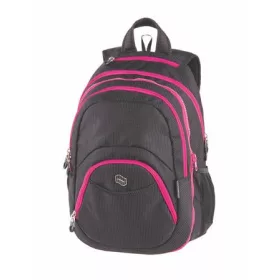   Hátizsák, 2in1, notebook tartóval és audió csatlakozóval, PULSE "Teens", pink-fekete
