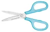 Olló, általános, 17,5 cm, PLUS "Fitcut Curve", világoskék