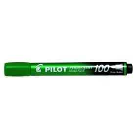   Alkoholos marker, 1 mm, kúpos, PILOT "Permanent Marker 100", zöld