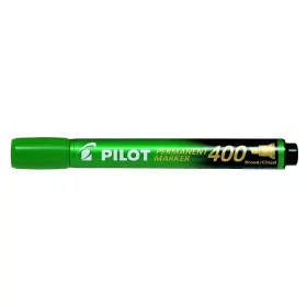   Alkoholos marker, 1,5-4 mm, vágott, PILOT "Permanent Marker 400", zöld