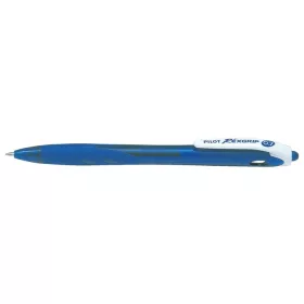   Golyóstoll, 0,22 mm, nyomógombos, PILOT "Rexgrip", kék