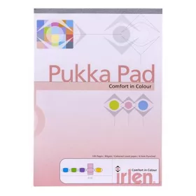   Jegyzettömb, A4, vonalas, 50 lap, PUKKA PAD "Irlen Dyslexia", rózsaszín