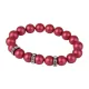 Karkötő, fénylő eper SWAROVSKI®gyöngyből, fehér rondella kristállyal, 10mm, ART CRYSTELLA® M
