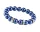 Karkötő, sötétkék SWAROVSKI® gyöngyből, fehér rondella kristállyal, 10mm, ART CRYSTELLA® M