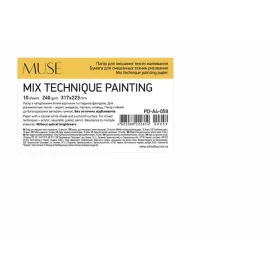   Rajzlap, A4+, 10 lap, 240 g, SHKOLYARYK "Mix Technique Muse"