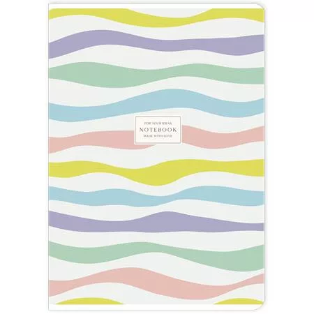 Füzet, tűzött, A4, kockás, 40 lap, SHOLYARYK "Notebook", vegyes