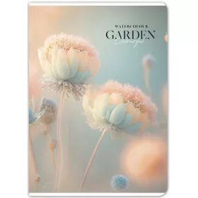   Füzet, tűzött, A4, kockás, 80 lap, SHKOLYARYK "Garden", vegyes
