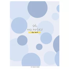   Füzet, tűzött, A5, vonalas, 80 lap, SHKOLYARYK "Oh my notes", vegyes