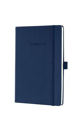 Jegyzetfüzet, exkluzív, A5, vonalas, 97 lap, keményfedeles, SIGEL "Conceptum", éjkék