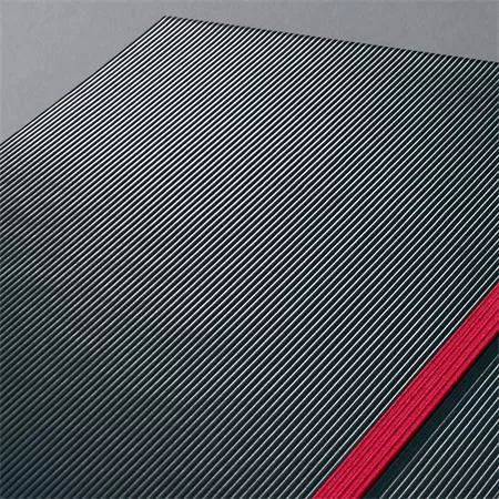 Jegyzetfüzet, exkluzív, A5, vonalas, 97 lap, keményfedeles, SIGEL "Conceptum Red Edition", fekete-piros