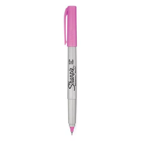 Alkoholos marker, 0,5 mm, kúpos, SHARPIE "Ultra Fine Point", pink