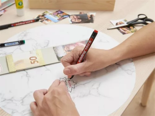 Alkoholos marker, OHP, 0,3 mm, EDDING "140 S", piros
