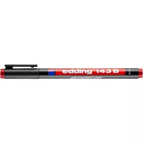 Alkoholos marker, OHP, 1 mm, EDDING "143 B", piros