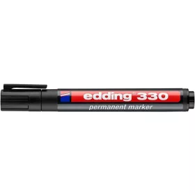   Alkoholos marker, 1-5 mm, vágott, EDDING "330", fekete