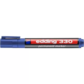   Alkoholos marker, 1-5 mm, vágott, EDDING "330", kék