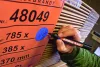 Alkoholos marker, 1-5 mm, vágott, EDDING "330", kék
