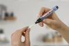 Flipchart marker, 1,5-3 mm, kúpos, EDDING "380", piros