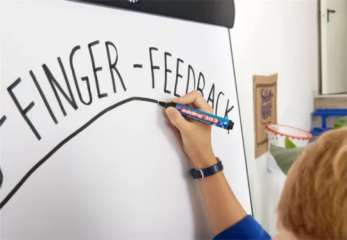 Flipchart marker, 1,5-3 mm, kúpos, EDDING "380", piros