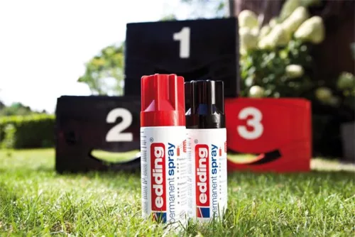 Akrilfesték spray, 200 ml, EDDING "5200", matt fekete