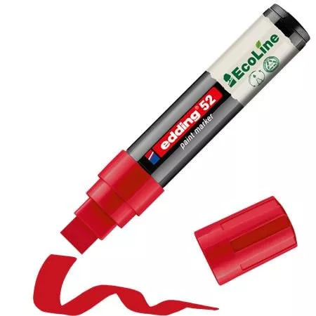 Lakkmarker, 4-15 mm, EDDING "52", piros