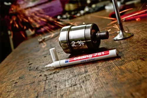 Lakkmarker, 1-2 mm, EDDING "751", sárga
