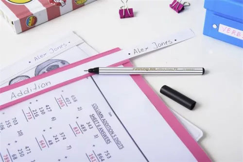 Tűfilc, 0,3 mm, EDDING "89 Office Liner", kék