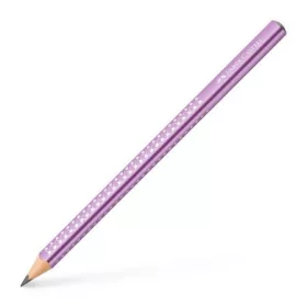   Grafitceruza, B, háromszögletű, FABER-CASTELL "Sparkle Jumbo",  metál lila