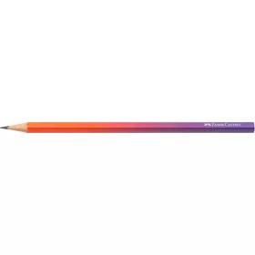   Grafitceruza, B, háromszögletű, FABER-CASTELL "Flow", piros-lila