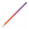 Grafitceruza, B, háromszögletű, FABER-CASTELL "Flow", piros-lila