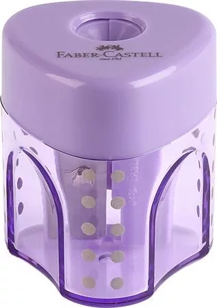 Hegyező display, egylyukú, tartályos FABER-CASTELL "GRIP Auto Mini", vegyes pasztell színek