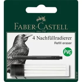   Pótbél precíziós radírstifthez, 4 darabos, FABER-CASTELL