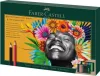 Színes- és grafitceruza készlet, FABER-CASTELL "Polychromos & Pitt Graphite Matt" , 50 db-os szett