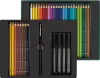 Akvarell ceruza készlet, ecsettel, FABER-CASTELL "Albrecht Dürer & Pitt Artist Pen", 37 db-os szett