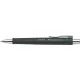 Golyóstoll, 0,7 mm, nyomógombos fekete tolltest, FABER-CASTELL "Poly Ball", kék