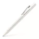 Golyóstoll, 1 mm, XB, nyomógombos, fehér tolltest, FABER-CASTELLG "Grip 2010 Harmony", kék